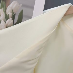 Light Beige Thin Blazer for Petite Women - Short Sleeve Summer Suit in Gentle Socialite Style, Chic 2025 Fashion