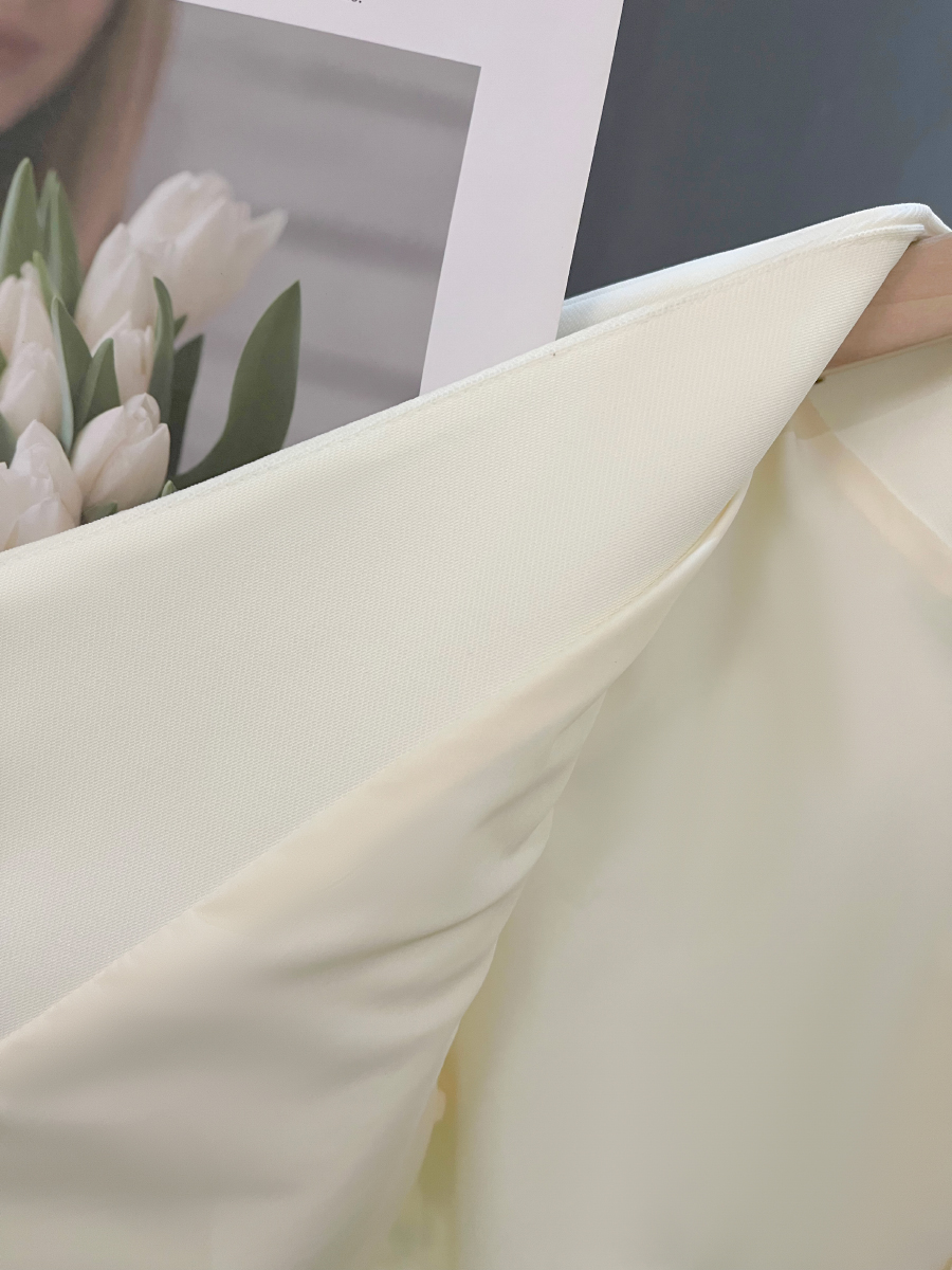 Light Beige Thin Blazer for Petite Women - Short Sleeve Summer Suit in Gentle Socialite Style, Chic 2025 Fashion Light Beige Thin Blazer for Petite Women - Short Sleeve Summer Suit in Gentle Socialite Style, Chic 2025 Fashion