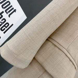 Light Beige Thin Cotton-Linen Blazer for Women - Vintage Commuting Suit Jacket, 2025 Spring Summer Fashion Essentials
