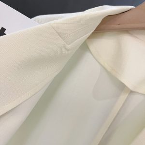 Light Beige Thin Women's Blazer Jacket - 2025 Summer New Gentle Academy Style, Chic English Fashion Outerwear