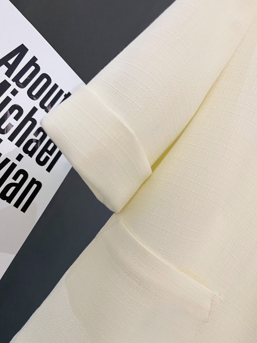 Light Beige Thin Women's Blazer Jacket - 2025 Summer New Gentle Academy Style, Chic English Fashion Outerwear Light Beige Thin Women's Blazer Jacket - 2025 Summer New Gentle Academy Style, Chic English Fashion Outerwear