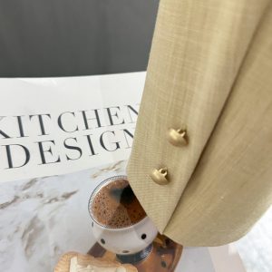 Light Khaki French-Style Short Blazer for Women, Spring Autumn 2025, Chic Mature Top, Korean Style Fashion
