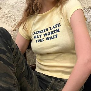 Light Yellow Korean Style Sports Top - Fitted Slim Pure Cotton, High Elastic, Trendy Women's Short Sleeve Design