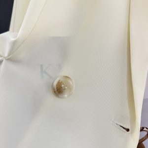 Light Yellow Loose Fit Suit Jacket for Women - Stylish Draping Blazer, 2025 Spring/Summer, Sun-Protective, Age-Reducing Fashion