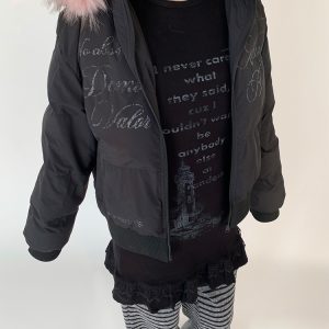 Lighthouse Print Lace Trim Long Sleeve T-Shirt Dress with Layered Inner Top for Women - Slim Fit, Casual Style