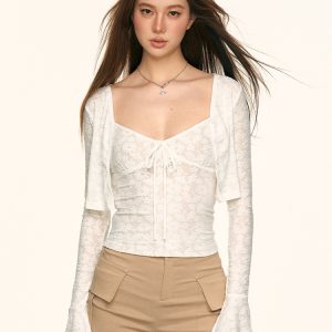 Lightweight American-Style Camisole and Cardigan Set for Women - Sexy Summer Sun Protection Two-Piece Outfit