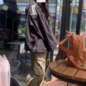 Lightweight Black Sun Protection Jacket for Women - American High Street Style, UV-Resistant, Quick-Drying, Breathable Spring/Summer Cardigan