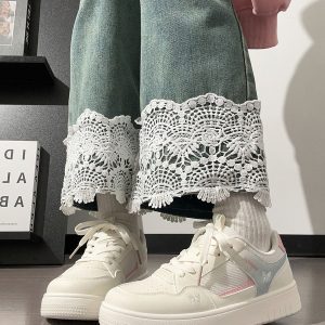 Lightweight Breathable White Sneakers for Women - 2025 Summer Mesh Casual Shoes, Korean Style Versatile Sports Footwear for Students