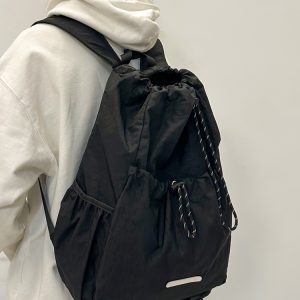 Lightweight Drawstring Backpack for Men - Summer 2025 Outdoor Cycling & Travel Bag, Ideal for School & Mountaineering Adventures