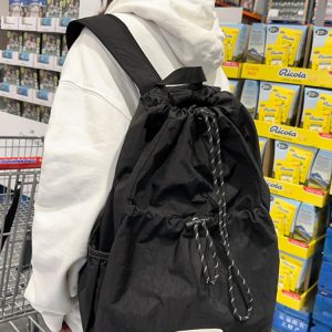 Lightweight Drawstring Backpack for Men - Summer 2025 Outdoor Cycling & Travel Bag, Ideal for School & Mountaineering Adventures