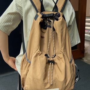 Lightweight Drawstring Backpack for Men - Summer 2025 Outdoor Cycling & Travel Bag, Ideal for School & Mountaineering Adventures