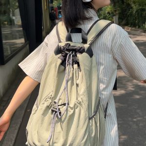 Lightweight Drawstring Backpack for Men - Summer 2025 Outdoor Cycling & Travel Bag, Ideal for School & Mountaineering Adventures