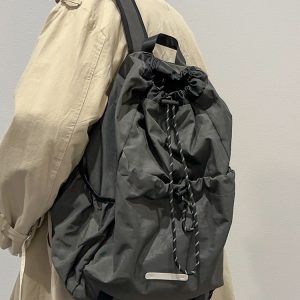 Lightweight Drawstring Backpack for Men - Summer 2025 Outdoor Cycling & Travel Bag, Ideal for School & Mountaineering Adventures