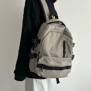 Lightweight French Style Backpack for Girls - Summer Commuter Laptop Bag for High School Students, Travel-Ready Design 2025