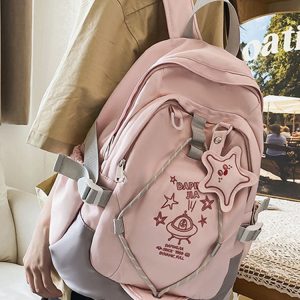 Lightweight Girls' Shoulder Backpack for School & Travel, Large Capacity Design, Stylish and Functional School Bag for Students