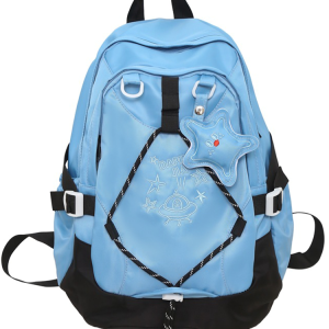 Lightweight Girls' Shoulder Backpack for School & Travel, Large Capacity Design, Stylish and Functional School Bag for Students