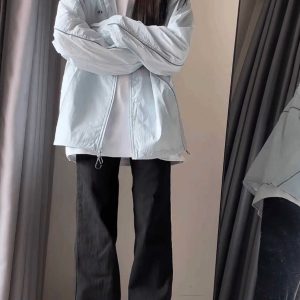 Lightweight Glacier Blue Sun Protection Jacket for Women - Breathable Air-Conditioned Cardigan, Quick-Drying Spring/Summer Outerwear