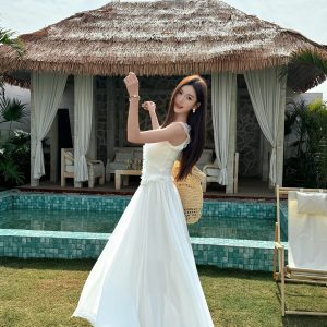 Lightweight High-Waisted A-Line Chiffon Skirt, Floor-Length, Slimming Design, Perfect for Spring and Summer Fashion