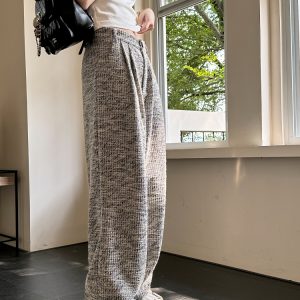 Lightweight High-Waisted Wide-Leg Pants for Women - Loose Fit, Thin Fabric, Perfect for Spring, Summer, Autumn & Winter