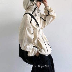 Lightweight Japanese-Style Hooded Sun Protection Jacket for Men & Women, Loose-Fitting Summer Sports Outerwear, Cool & Comfortable