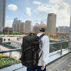 Lightweight Large-Capacity Travel Backpack for Women - Men's Gym Bag with Dry Wet Separation, Ideal for Short-Distance Trips