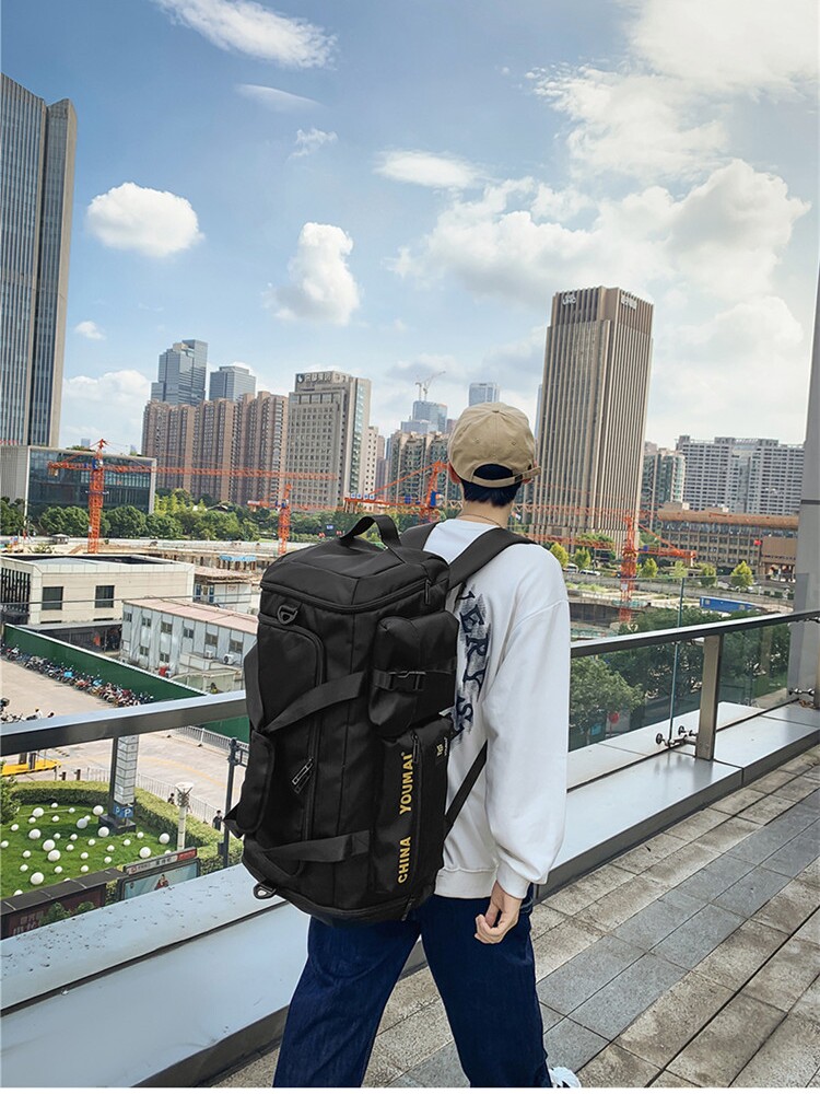 Lightweight Large-Capacity Travel Backpack for Women - Men's Gym Bag with Dry Wet Separation, Ideal for Short-Distance Trips Lightweight Large-Capacity Travel Backpack for Women - Men's Gym Bag with Dry Wet Separation, Ideal for Short-Distance Trips