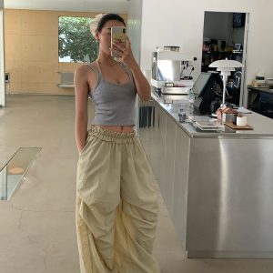 Lightweight Loose Pants with Cloud Waistband for Virtual Abs Line - Zero Gravity Mode, Available in 2 Colors, Trendy Comfort Wear