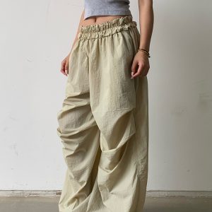 Lightweight Loose Pants with Cloud Waistband for Virtual Abs Line - Zero Gravity Mode, Available in 2 Colors, Trendy Comfort Wear