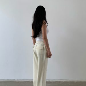 Lightweight Low-Rise Hybrid Sweatpants with Curvy Back Pockets - Comfortable Pajama Pants for Home and Casual Wear