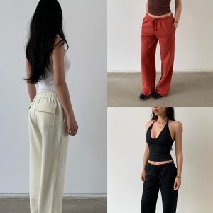 Lightweight Low-Rise Hybrid Sweatpants with Curvy Back Pockets - Comfortable Pajama Pants for Home and Casual Wear