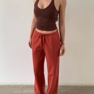 Lightweight Low-Rise Hybrid Sweatpants with Curvy Back Pockets - Comfortable Pajama Pants for Home and Casual Wear