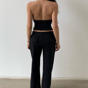 Lightweight Low-Rise Hybrid Sweatpants with Curvy Back Pockets - Comfortable Pajama Pants for Home and Casual Wear