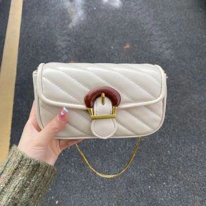 Lightweight Luxury Summer Women's Mini Crossbody Bag - Embroidered Chanel-Style Chain Bag, Versatile Fashion Accessory 2023