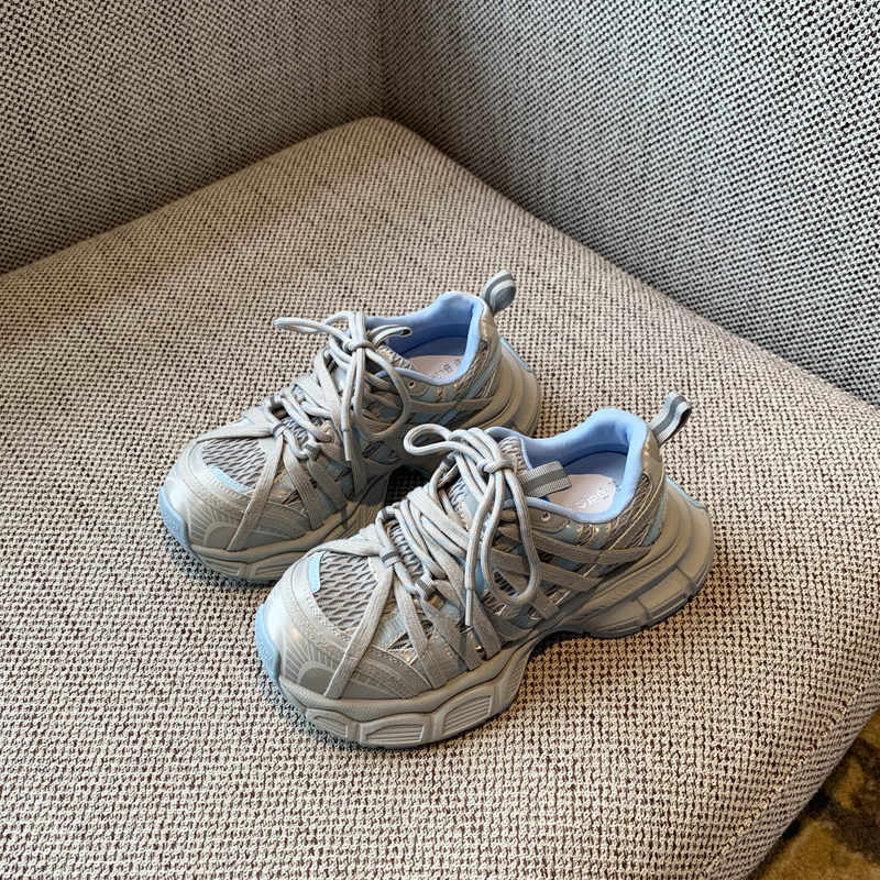 Lightweight Mesh Breathable Dad Shoes for Women, 2025 Summer Casual Sports Footwear, Thick-Soled Height-Increasing Style