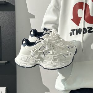 Lightweight Mesh Dad Shoes for Women - Breathable Cocoa Egg Milk Sports Sneakers - Trendy 2025 Style