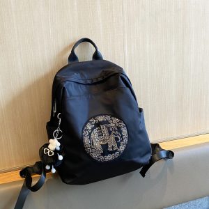 Lightweight Oxford Cloth Backpack for Women - Durable Double Shoulder Bag, Casual School Bag, Versatile Spring 2025 Style