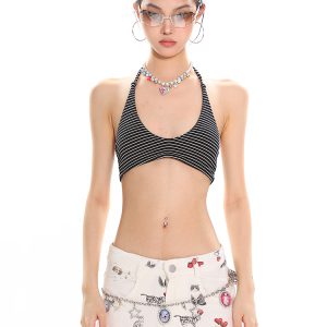 Lightweight Oxygen Sports Yoga Casual Slimming Summer Vest for Women - Large U-Neck Halter Tie Bra - Perfect for Activewear and Fitness