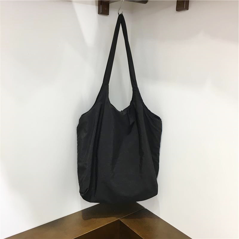 Lightweight Polka Dot Checkered Canvas Shopping Bag - Large Capacity Summer Shoulder Tote - Korean Style Ins Fashion