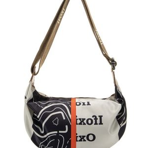 Lightweight Printed Oxford Cloth Dumpling Crossbody Bag for Women - Casual Versatile Shoulder Bag for Spring 2025 Fashion