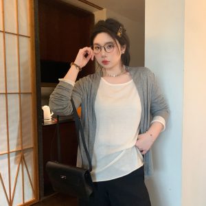 Lightweight Summer Cardigan Vest - Effortless Slimming Jacket for Sun Protection, Easy Wear, Comfortable Style