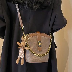 Lightweight Versatile Bucket Bag for Women – Fashionable Summer Travel Crossbody Shoulder Bag 2025 Style