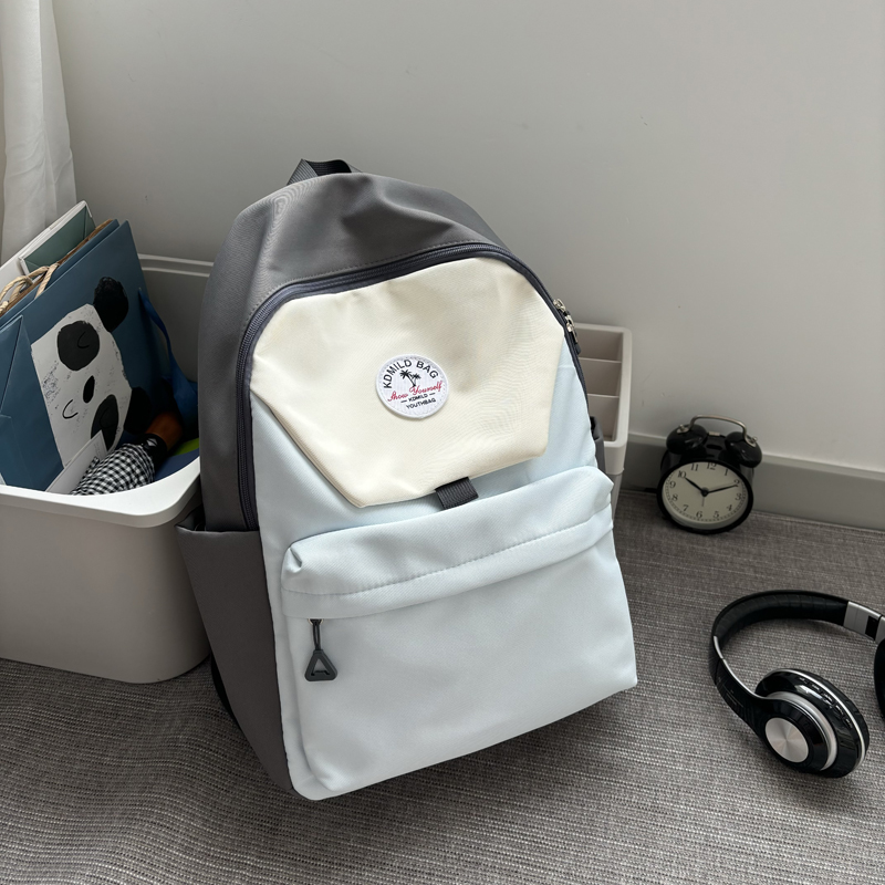 Lightweight Water-Resistant Dual-Color Backpack for Women - Stylish Summer School Bag & Travel Backpack for Students 2025