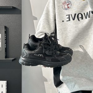 Lightweight White Mesh Sports Shoes for Women, Breathable Soft-Soled Summer Sneakers, American-Style Dad Shoes 2025