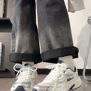 Lightweight White Mesh Sports Shoes for Women, Breathable Soft-Soled Summer Sneakers, American-Style Dad Shoes 2025