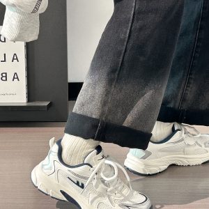 Lightweight White Mesh Sports Shoes for Women, Breathable Soft-Soled Summer Sneakers, American-Style Dad Shoes 2025