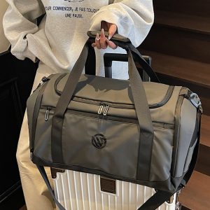 Lightweight Women's Short Trip Handbag, Large Capacity Travel Bag, Dual-Use Shoulder Backpack for Business & Gym