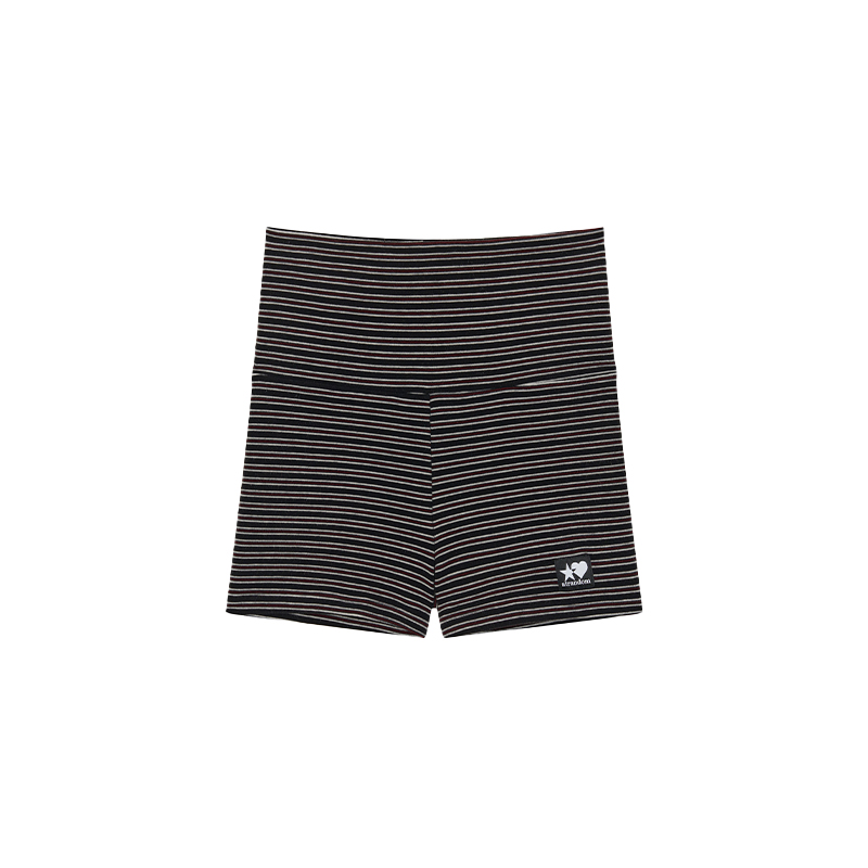 Little Devil Velvet Layering Leggings for Autumn Winter - Striped Inner Wear with Anti-Exposure Safety Shorts