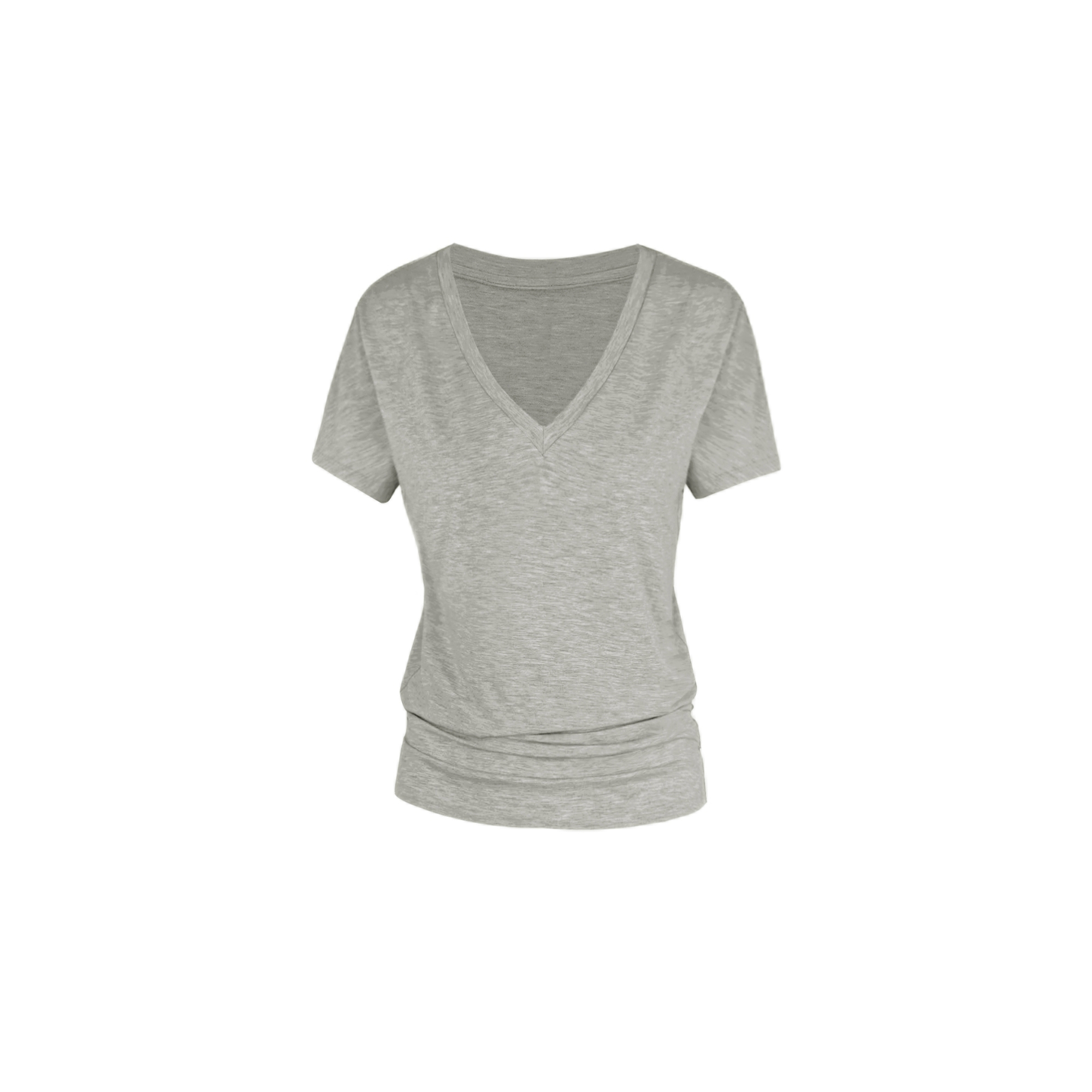 Loose Cool V-Neck Batwing Sleeve Short-Sleeve Top - Casual Chic Essential for Effortless Style, Perfect for 90s and Y2K Fashion Lovers