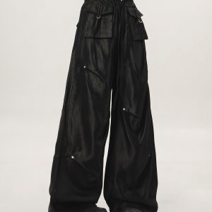 Loose Wide-Leg Hip Hop Dance Pants for Men and Women - Casual Jazz Style Workwear, Perfect for 90s and Y2K Fashion