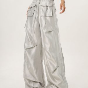 Loose Wide-Leg Hip Hop Dance Pants for Men and Women - Casual Jazz Style Workwear, Perfect for 90s and Y2K Fashion